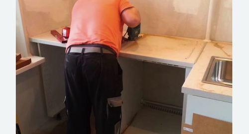 Сборка кухонного гарнитура. Кунгур